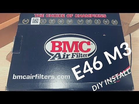BMW E46 M3 BMC Replacement High Flow Air Filter - Install DIY