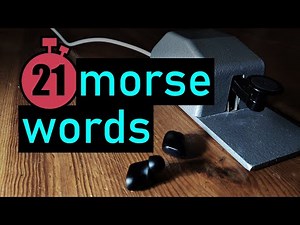 morse code practice | 21wpm | 100 most common words | ENGLISH