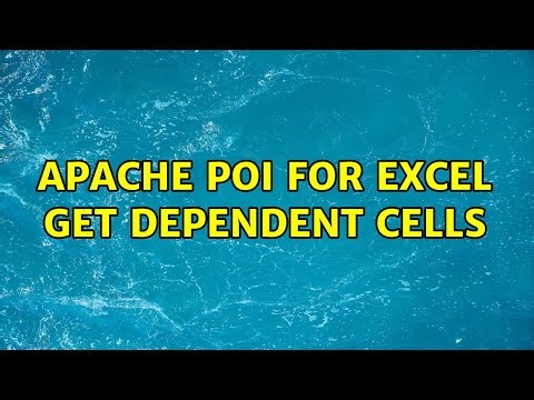 Apache POI for excel get dependent cells