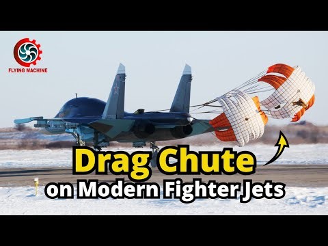 Drag Chute System on Modern Fighter Jets
