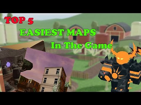 TOP 5 EASIEST MAPS To Triumph On In TDS || Tower Defense Simulator