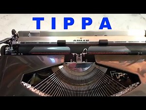 Adler Tippa S Vintage German Typewriter Script / Cursive Writer Repaired-Cleaned-Serviced