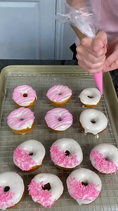 1M views · 10K reactions | Pink Vanilla Doughnuts! The full recipe and tutorial is on my YouTube channel  | Neurotic Mom | Facebook