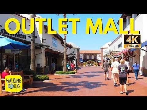 Complete San Clemente Outlet Mall Walking Tour | 4K Walking Tour