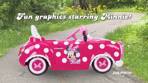 6V Huffy Disney Minnie Mouse Battery-Powered Ride-On Car, Kids Ages 3+ - Pink, One Unit - Walmart.com