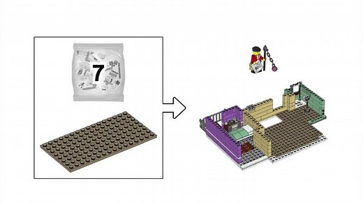 Lego Police Station (10278) Stop Motion Build - Bag 07 / 14 Our newsstand operator full of big ideas and tall tales. Wait for the next part… LEGO® Designer Chris McVeigh, and the rest of the LEGO design team, wanted to ensure you could build a story as well as a model with this Police Station set, that’s why it’s packed with intricate details and hidden features that fuel the imagination. In Chris’s narrative, the local newsstand operator has fallen on hard times, but he’s dreamt up a sweet sche