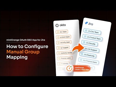 Manual Group Mapping Demo for Jira with miniOrange OAuth/OIDC SSO | How it works