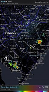 7.5 2:38PM POPCORN STORMS ￼ Textbook example. Sea breeze keeps islands clear while heat and humidity of the day allow storms to form on the mainland. These are non-severe storms moving at the base of a snail. They generally rain themselves out in a very localized area. Other storms can form as these die out. Classic summer day here. | NorEasterNick