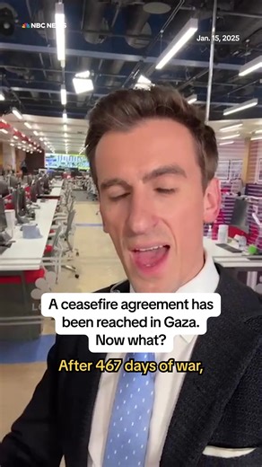 10K views · 84 reactions | A ceasefire deal was reached to end 15 months of fighting in the Gaza Strip. NBC News' Raf Sanchez breaks down what the next six weeks will look like as the agreement is fulfilled. nbcnews.app.link/5XXpmOxEcQb | NBC News | Facebook