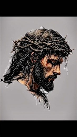 Is this the craziest way to draw Jesus? #Python #Coding #Art