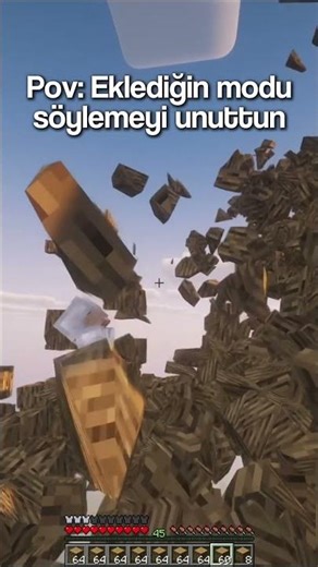 eklediğin modu söylemeyi unuttun.. #minecraft #shorts #minecraftmeme