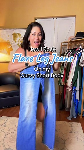 Flaunting Flare Legs: Rocking High Style Denim for Short & Curvy Babes! 🔥💃 #CurvyFashionistas #FlareLegJeans #StyleInspo #ShortAndSassy #BodyPositivity #FashionHacks #TrendyTips #ConfidenceBoost #CurvesToLove #DiscoverYourStyle #FashionGoals #shortgirlproblems #midsizegal