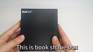 Custom Color Paper Cardboard Magnetic Gift Luxury Box With Ribbon Book Shape Custom Jewelry Box With logo Packaging