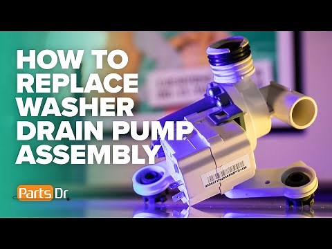 How to replace Samsung washer drain pump assembly part # DC97-19289F