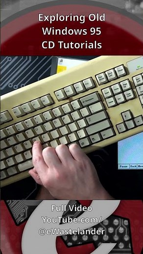 Exploring Old Windows 95 CD Tutorials #RetroComputer #Windows95 #Tutorial