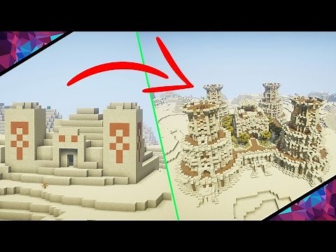 Minecraft Desert Temple EXTREME Transformation! | Tutorial & Walkthrough