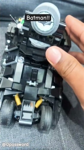 Batman and his Lego Batmobile!!#batman #batmobile #lego ￼