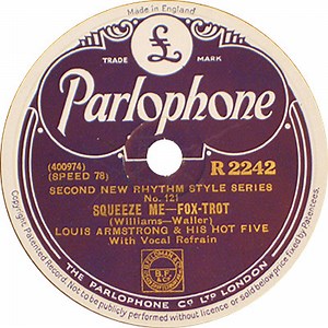 Louis Armstrong & His Hot Five - Squeeze Me / Once In A While