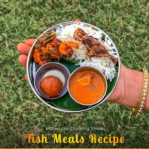 922K views · 164 reactions |  Fish Meals Recipe  Fish Thali In Miniature  | Miniature Cooking Show | Facebook