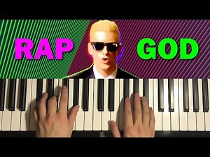 How To Play - RAP GOD - by Eminem (PIANO TUTORIAL LESSON)