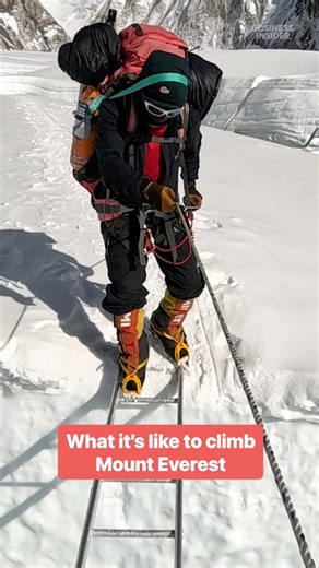 22K views · 170 reactions | Climbers struggle not only to reach the summit of Mount Everest, but to return down the mountain safely. #MountEverest #Climbing #ClimbingSafety | Insider | Facebook
