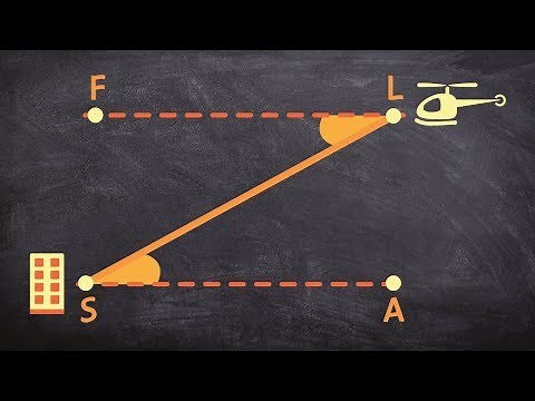 Learn how to determine the angle of elevation and angle of depression