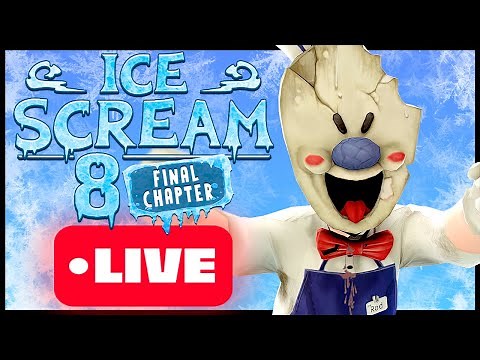 💧 ICE SCREAM 8! Gameplay do jogo COMPLETO em LIVE até zerar! Finalmente o final de ROD SULLIVAN?!