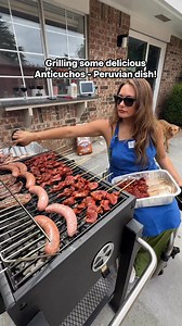 122K views · 3.9K reactions | Grilling Peruvian Anticuchos…Anticuchos is a traditional Peruvian dish made with marinated beef heart, grilled to perfection on skewers. It’s one of the most popular street foods in Peru and is deeply rooted in our culture, often enjoyed during family gatherings, festivals, and celebrations. #mothersday #girlpower #grilling | Marcela Marañon - The Journey of a Brave Woman | Facebook