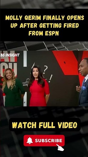 Molly Qerim FINALLY Opens Up After Getting Fired From ESPN and Reveals Stephen A Smith Betrayed Her