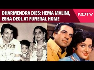 Dharmendra Death News | Crowd Builds at Crematorium as Family, Actors Arrive