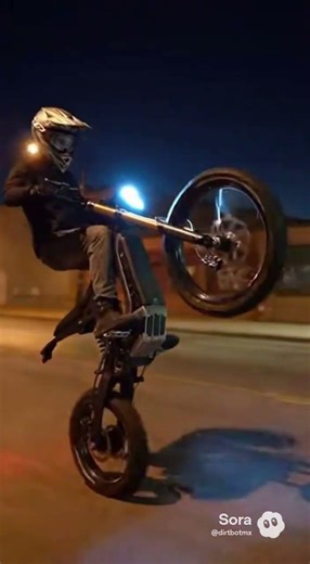 Surron Night Wheelie #dirtbike #ebike #wheelie