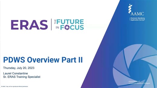 PDWS Overview Part II (Advanced - Experienced Users)