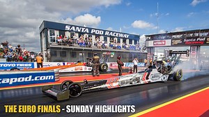 Check out some of the highlights from 'RACE DAY' at the Euro Finals 2016! A massive "Thank You" to all you drag racing fans out there who came along over the weekend or tuned in to watch the live feed at www.livestream.com/SantaPod/EuroFinals2016 Head to over to www.SantaPod.com for more upcoming events. | Santa Pod Raceway