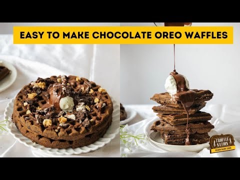 Easy to Make Chocolate Oreo Waffles Recipe - 5 Minutes Recipe!