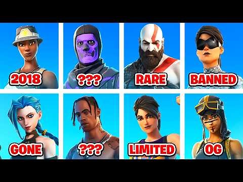 The EVOLUTION of RARE Fortnite Skins!