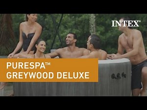 Intex® PureSpa™ Greywood Deluxe w/ Energy Efficient Spa Cover