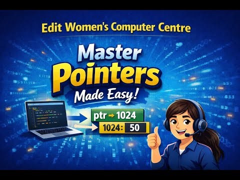 What is Pointer in C Pointers Explained in Kannada | Edit Women’s Computer Centre