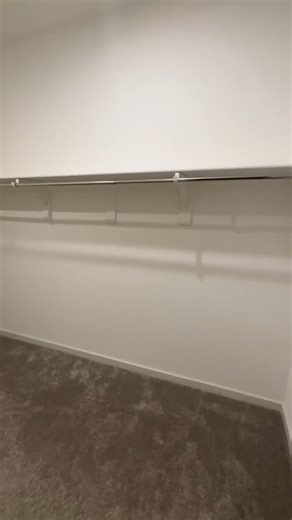 Two-toned glow up! 🔨💗 The black hanging rods pop against the clean white closet to create a sleek and modern look. Is this your dream closet? ⁣ #ClosetsbyDesign #HomeOrganizers #BeforeAndAfter #ClosetMakeover #CustomCloset #GetOrganized #StayOrganized | Closets By Design