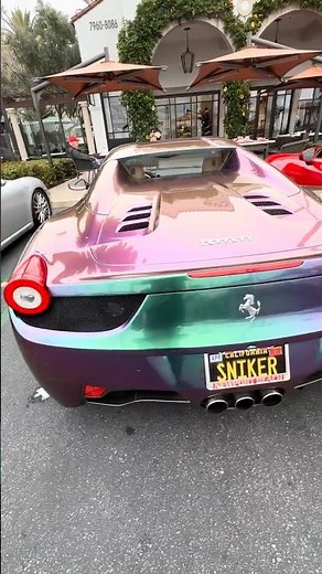 Crazy Wrapped Ferrari 458 Spider Supercar Last Naturally Aspirated V8 Engine #cars #ferrari #cartok