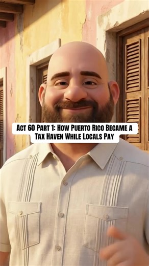 Right now, millionaires and crypto bros are moving to Puerto Rico by the thousands. They pay zero percent in taxes. We pay 11.5%. Act 60 Puerto Rico; Act 20 Act 22 tax breaks; Puerto Rico tax haven; crypto millionaires Puerto Rico; gentrification Puerto Rico; Puerto Rico zero capital gains; Act 60 controversy; Puerto Rico real estate crisis #Act60 #PuertoRicoGentrification #TaxHaven #BoricuaHistory #EconomicColonialism