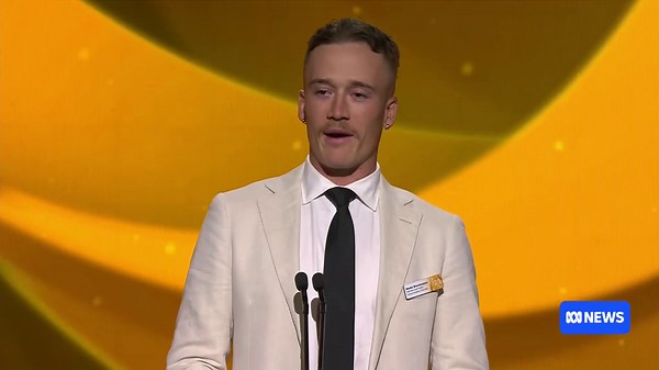 2026 Young Australian of the Year Nedd Brockmann accepts honour