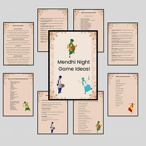 Mehndi Night Games: Desi Bridal Event, Fun Party Games (digital Download) - Etsy Canada