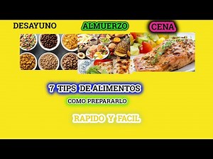 DESAYUNO ALMUERZO Y CENA | RECETA Rápidas y Saludables