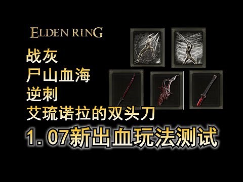 艾尔登法环 1.07版本 出血，山贼弯刀新玩法 介绍和测试 150级 CT Gaming 游戏攻略