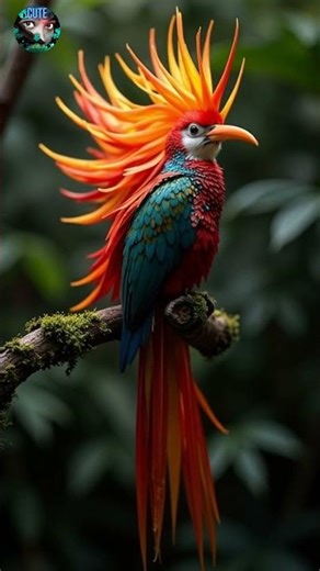 Bird of paradise with plumage exploding | #aivideo #birds #aiart #ai