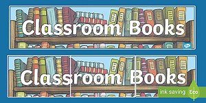 Giant Book Display Banner