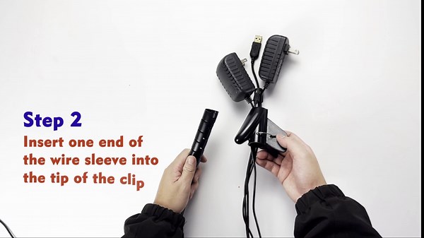 Cable Management Sleeve 6.6Ft - 1.1Inch Wire Organizer,Cable Management - Under Desk Cable Management - with 2 Pcs Cable Clips (Black) - for VR USB TV Cable Management