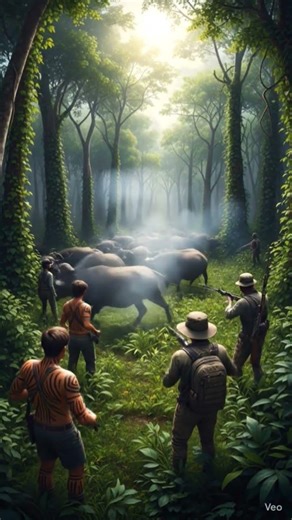 Buffalo hunting 👾#music #animals #shorts #shortsfeed #shortvideo