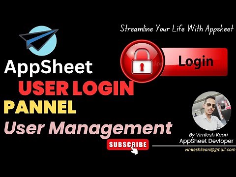Step-by-Step: User Login Panel and Permissions in AppSheet
