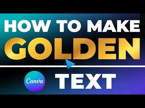 How To Make Golden Text in Canva (FAST & EASY) | 100% WORKS | NO Yapping | Golden Text Canva